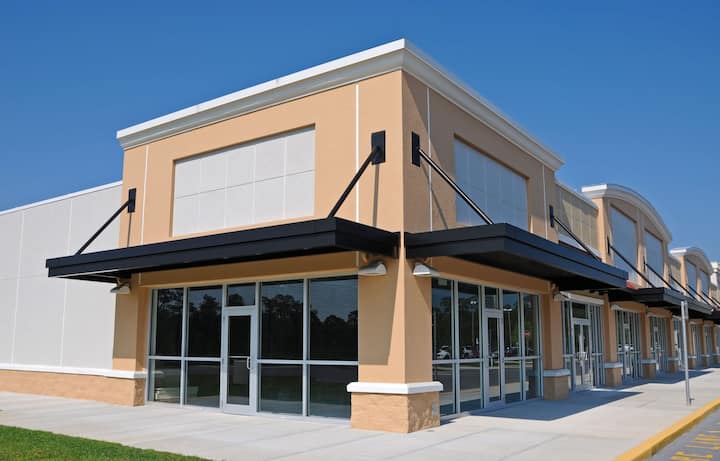 Durable commercial awning installation in Portland